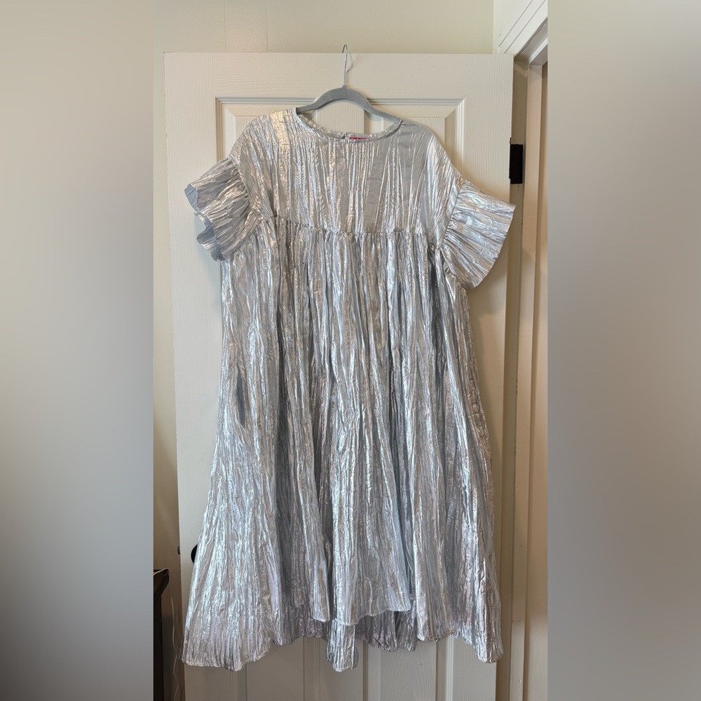 Nettle Studios Silver Metallic Mushroom Dress - Picture 5 of 5